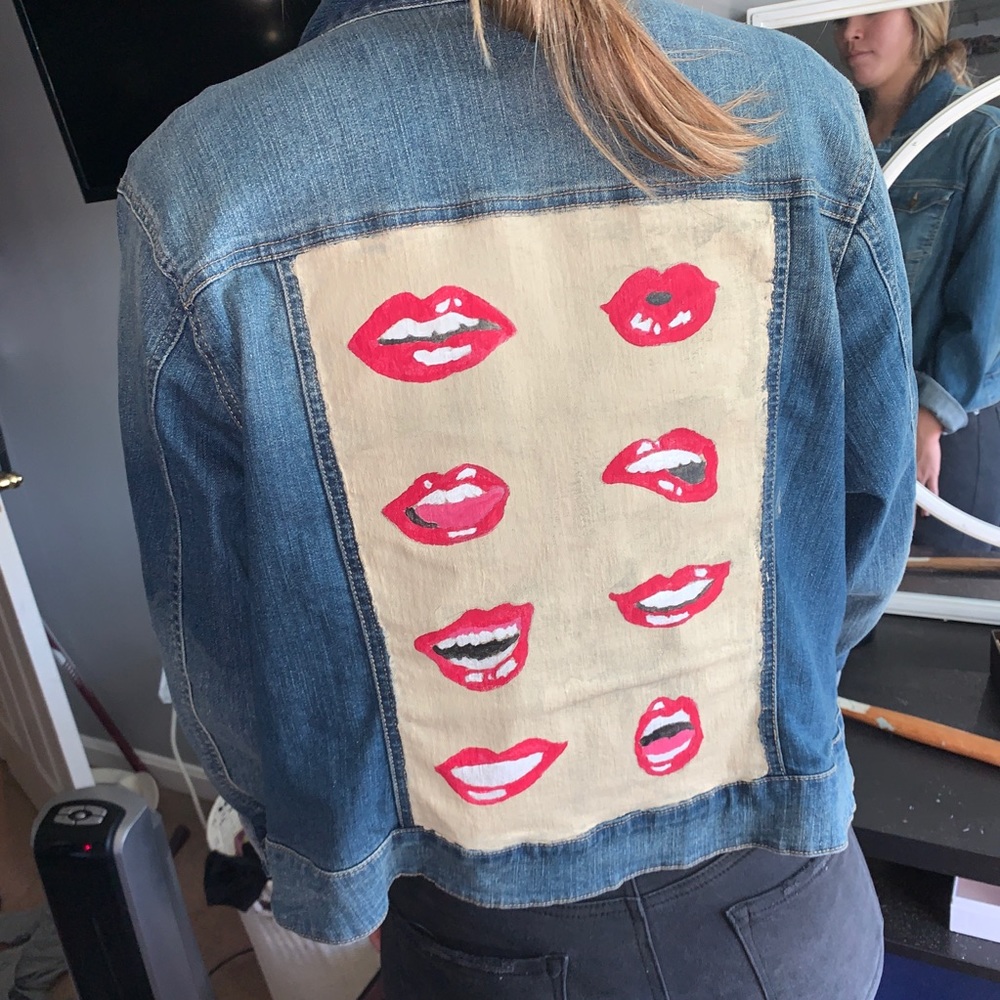 Lips jean jacket
